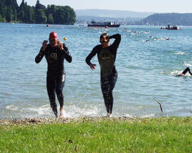 Vorderste Schwimmer